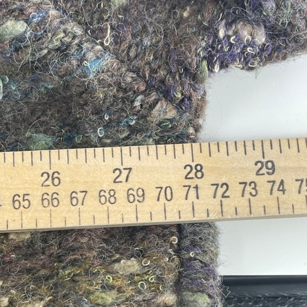 Free People Textured Knit Long Cardigan Sweater Tunic Boho Multicolored Size M - Picture 7 of 7